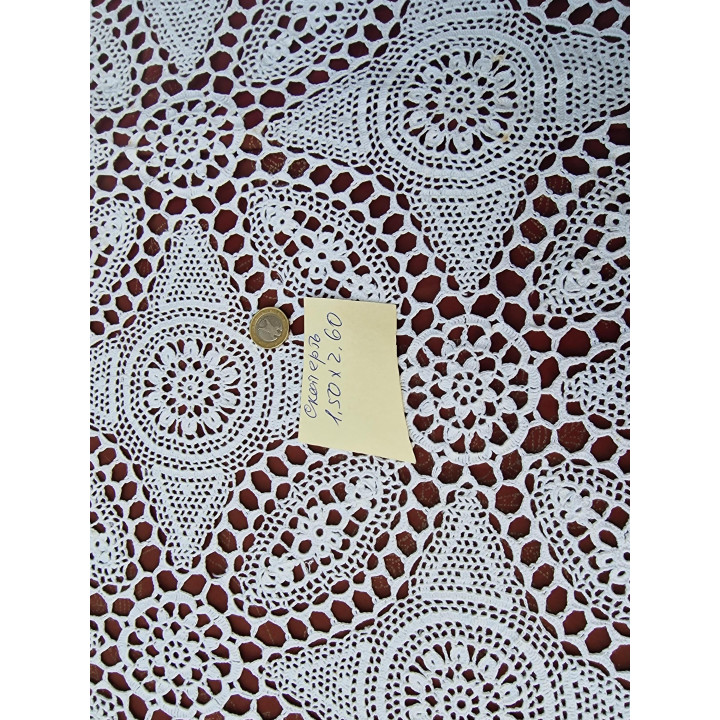 Toalha de Mesa Vintage em Crochê 150x260 cm (Anos 50)