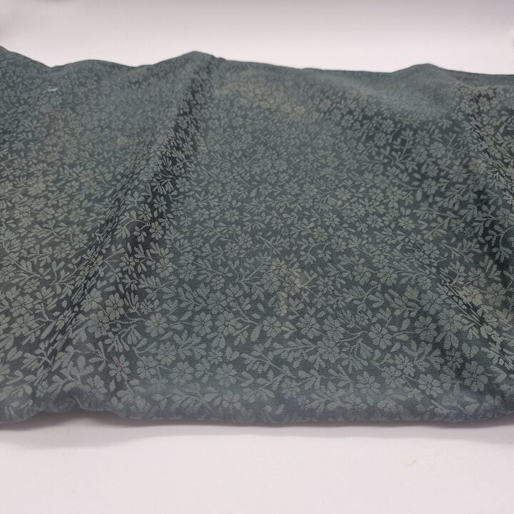 ヴィンテージ バレンシア ダマスク生地ロット、4枚のブロケードセット、花柄の天然繊維、幅135cm、縫製用グリーン ブルー パープル テキスタイル