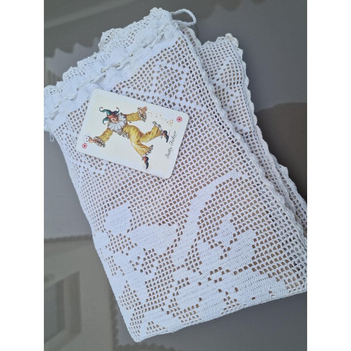 Vintage Brotbeutel Gehaekelt Brot Beutel mit Innenfutter und Kordelzug Kuechentextil 50x35 cm