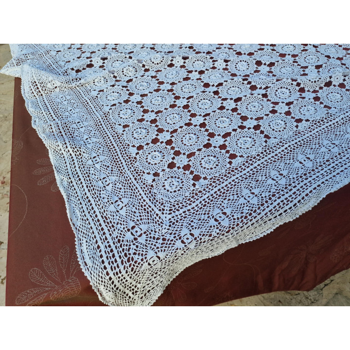 Colcha de Ganchillo Artesanal Años 30 - 210x250cm - Algodón 100%