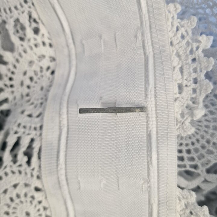 Immense Rideau au Crochet Vintage 280x270cm - Textile Coton Milieu XXe Siècle - Fond de Mariage Boho - Panneau en Dentelle