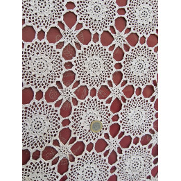 Handmade 1930s Vintage Lace Cotton Bedspread (210x240cm)