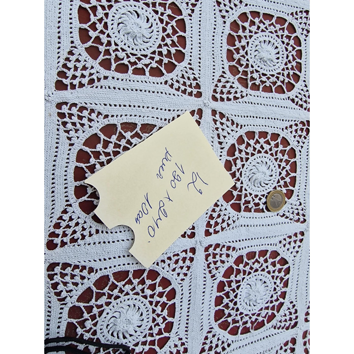 Colcha de encaje de ganchillo vintage años 30