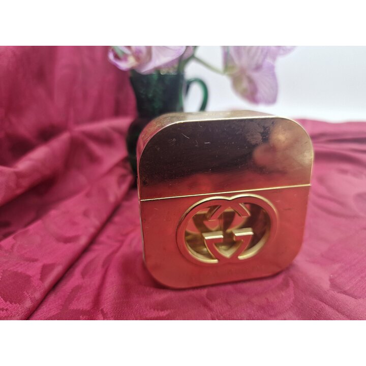Frasco de Perfume Gucci Guilty Eau de Toilette 75ml 90 por ciento Lleno Dorado Vintage