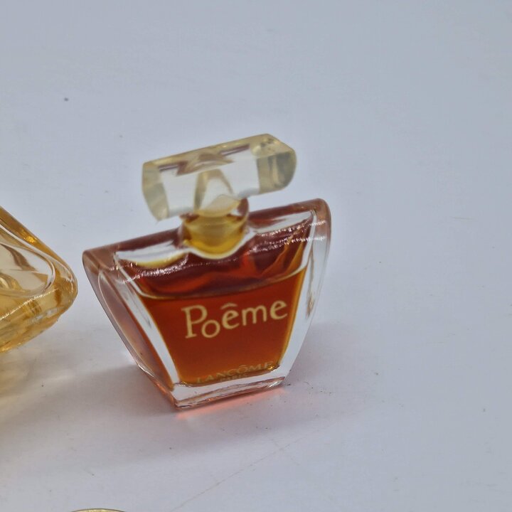Набор из 3 миниатюр духов Lancome - Poeme, Tresor и O de Lancome, коллекционный винтажный парфюм из Франции, оригинальные флакон