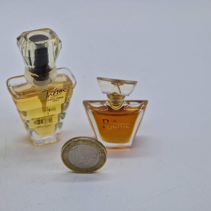Набор из 3 миниатюр духов Lancome - Poeme, Tresor и O de Lancome, коллекционный винтажный парфюм из Франции, оригинальные флакон