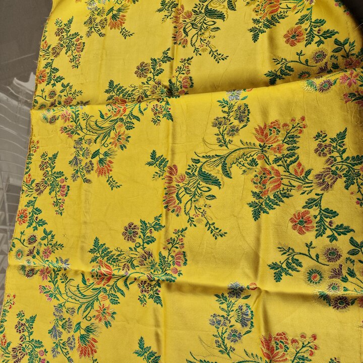 Skrawki Spodnicy Walenckiej Brokat Jedwab Wiskoza, Vintage Tkanina Fallera Panele 135x70 65x70 cm, Tradycyjne Szycie Hiszpanskie