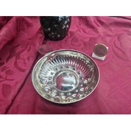 Tastevin Vintage de Metal, Taca de Degustacao de Vinho Sommelier com Apoio de Polegar e Anel, Decoracao Enologica Bar