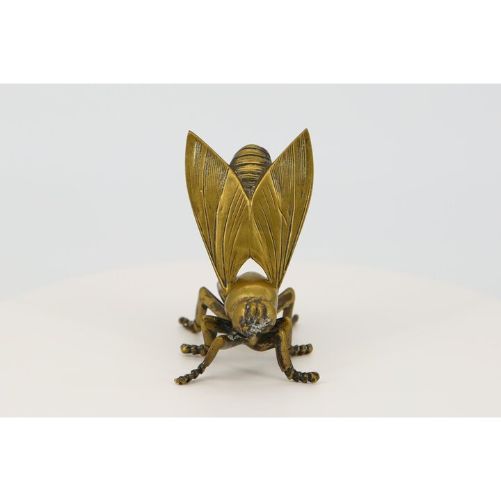 Cendrier Vintage en Forme de Mouche en Laiton Massif - Déco Table Années 80 - Objet de Collection