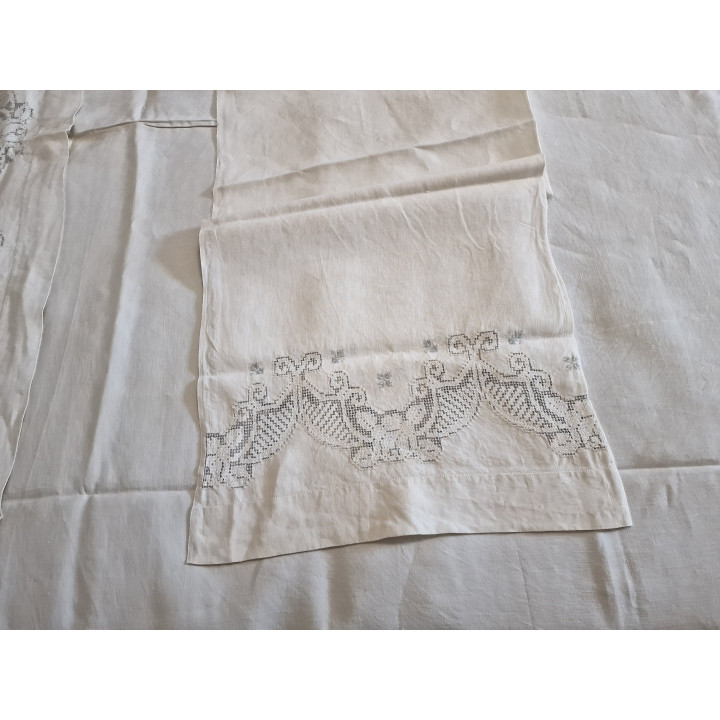 Set di Biancheria da Letto XIX Secolo - Lino Francese Antico
