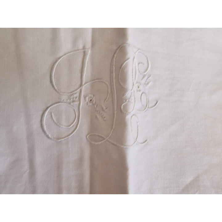 Parure de Lit Ancienne 1910 - Lin et Dentelle aux Fuseaux