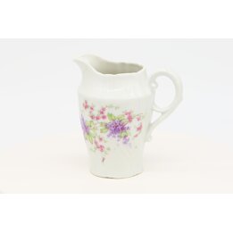 Dzbanuszek do Mleka z Porcelany Limoges - Mlecznik w Róże i Bzy, Francuska Porcelana Vintage z Lat 80, Romantyczna Zastawa Stoło