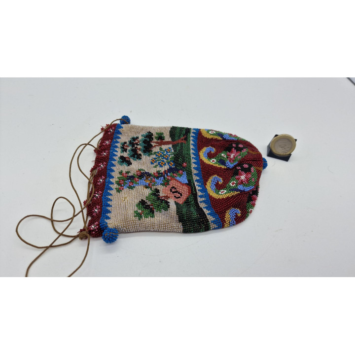 Antique 19th Century Micro-beaded Handbag