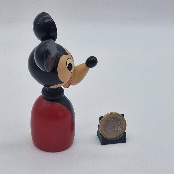 Afia-lápis Vintage Puntax 500 - Estilo Mickey Mouse - Madeira - Espanha - Anos 70