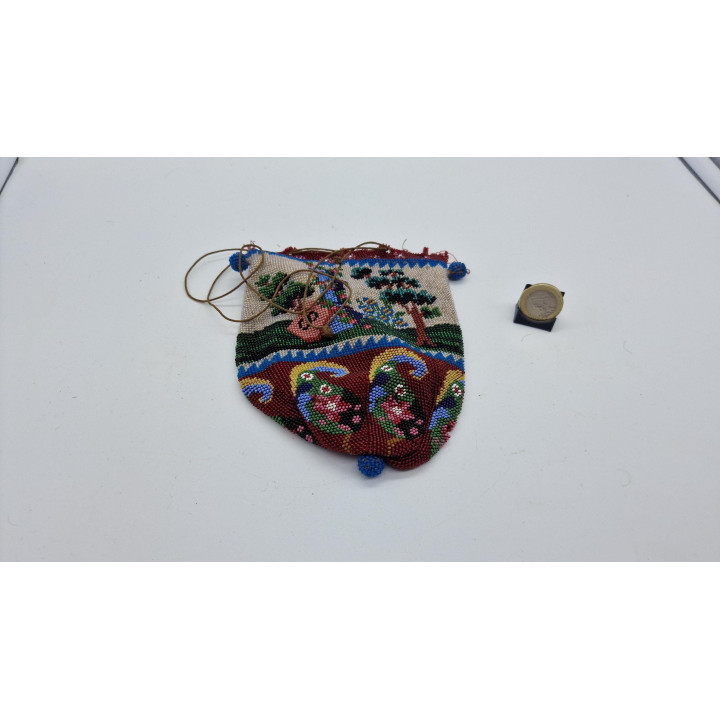 Antique 19th Century Micro-beaded Handbag