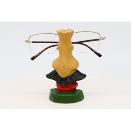 Solid Metal Eyeglass Stand - Vintage Nose and Mustache - 470g - Desktop Decoration - 4.9 inch Height