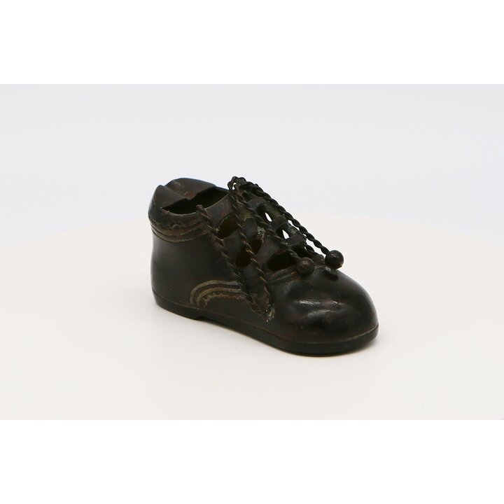 Cendrier Vintage en Forme de Chaussure en Bronze - Presse-papiers en Métal - Décoration Victorienne - 315g