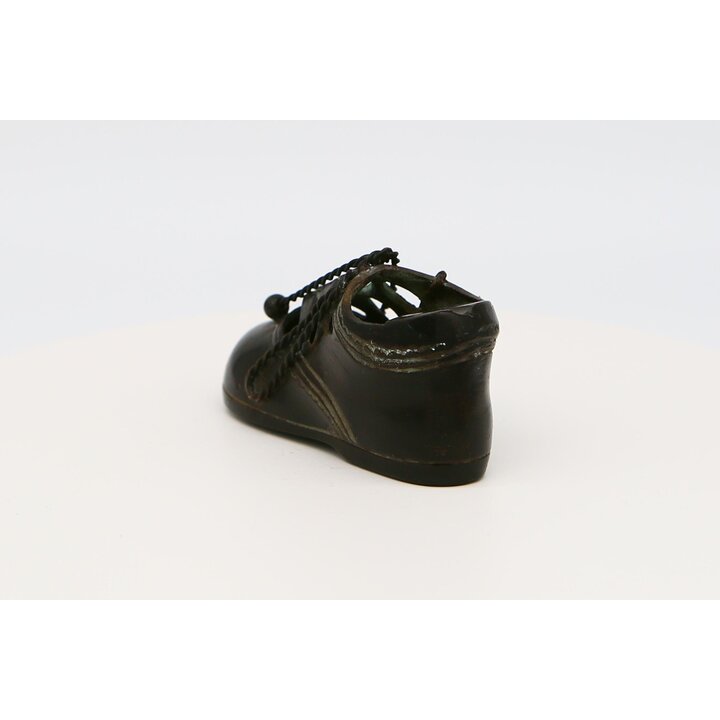 Cendrier Vintage en Forme de Chaussure en Bronze - Presse-papiers en Métal - Décoration Victorienne - 315g