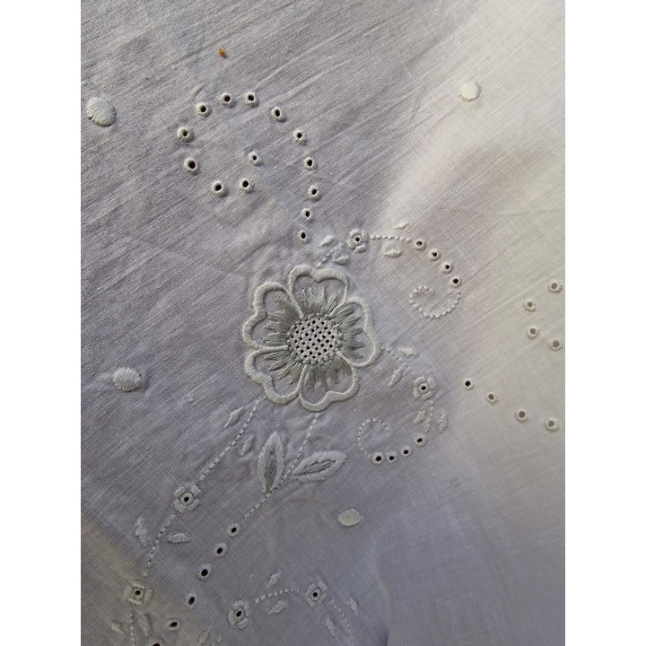 Antique French Dowry Bedding 1910s | Hand-Embroidered