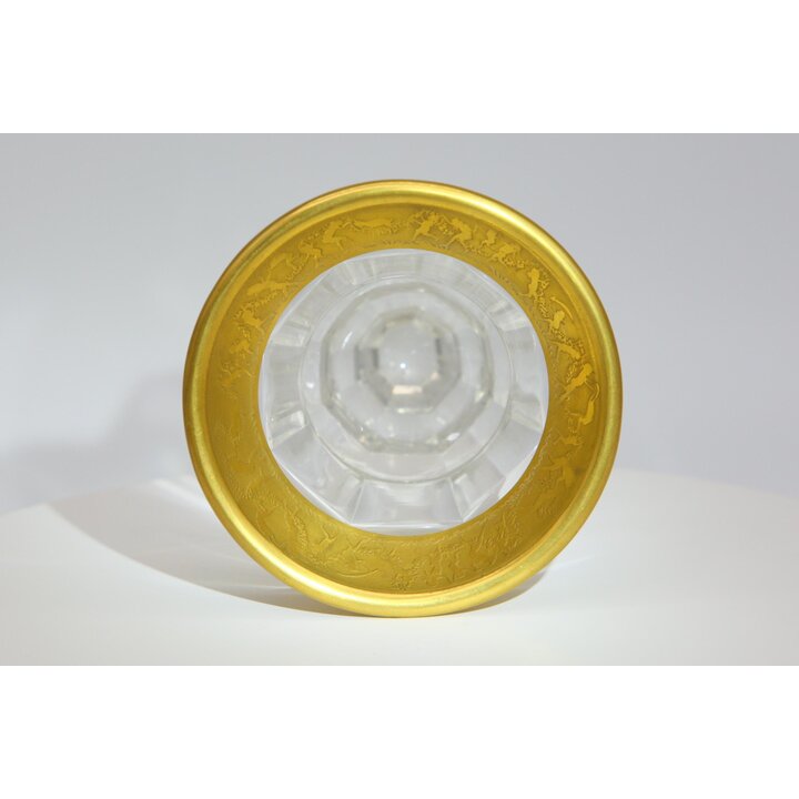 モーゼル オロプラスチック クリスタルと24金の花瓶 - 1930年頃