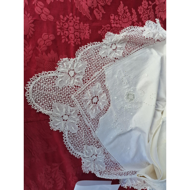 Biancheria da letto dote francese 1910 | Ricamata a mano