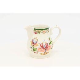Eschenbach Ceranova Porzellan Milchkännchen, Sahnegießer, Vintage 1980er Deutsche Blumengeschirr, Kleiner Defekt Abplatzer