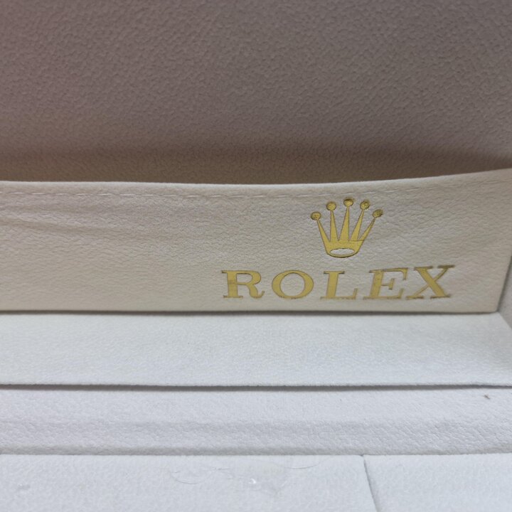 Pudełko na Zegarek Etui Vintage, Rolex Oyster Ref 68 00 2, Komplet z Poduszką, Portfelem i Pieczęcią, Lata 80 Szwajcaria, Stan D