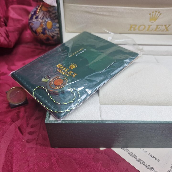 Vintage Watch Box Case, Rolex Oyster Ref 68 00 2, Complete with Cushion, Folder and Seal Tag, 1980s Swiss Made, Excellent Condit