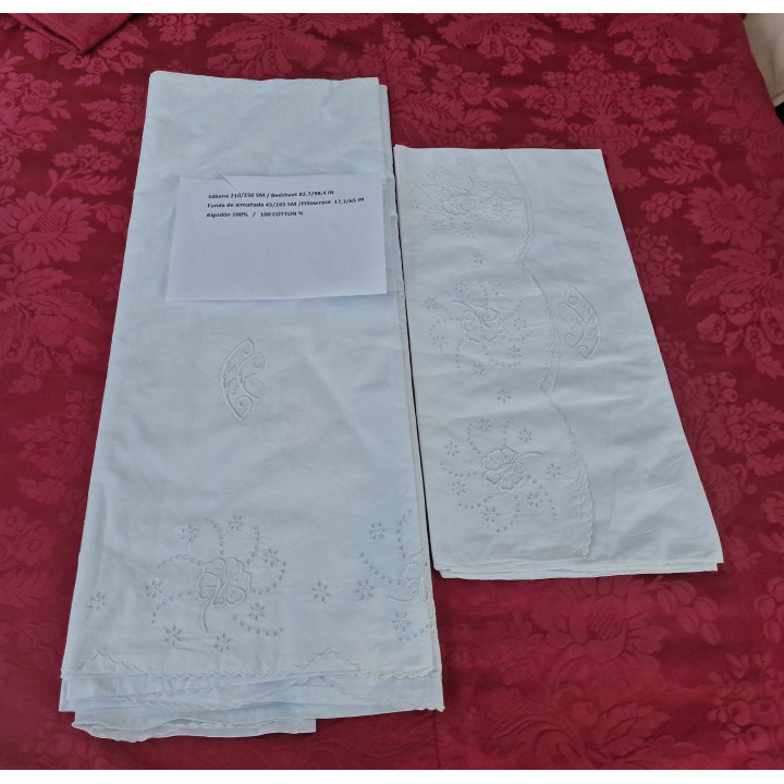 Juego de Cama Vintage Francés 1910 | Bordado a Mano