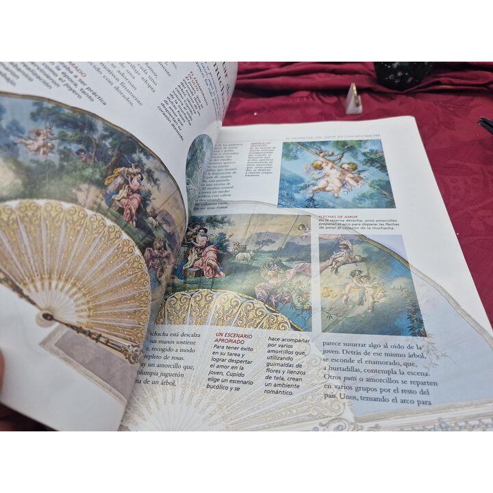 Verzameleditie waaier met tijdschrift, Planeta DeAgostini 27, Madame du Barry handwaaier, 23 cm, opengewerkte waaier