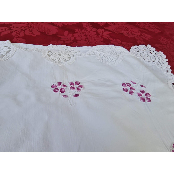 1910年代 フランス製 アンティーク寝具セット 手刺繍