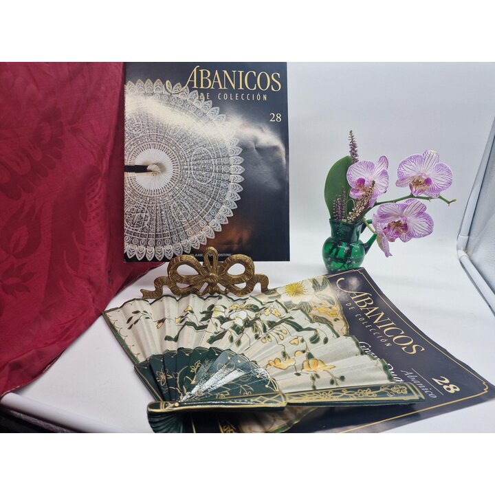 Ventaglio Folding Fan, Planeta DeAgostini Abanicos de Colección N 28 Gran Duquesa Olga, Set Fascicolo Rivista 2003