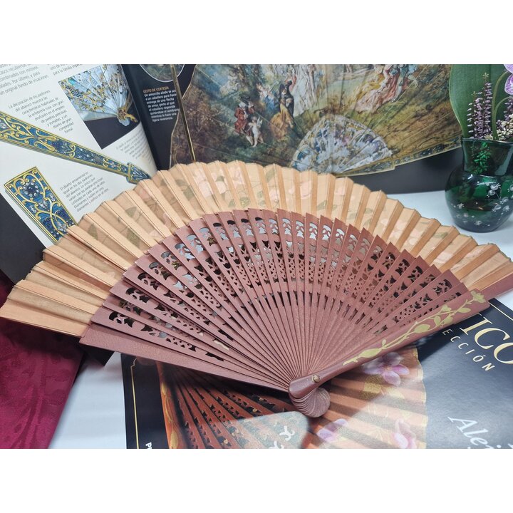 Abanico de Colección Planeta DeAgostini Reina Alejandra No 31 Madera y Tela con Fascículo