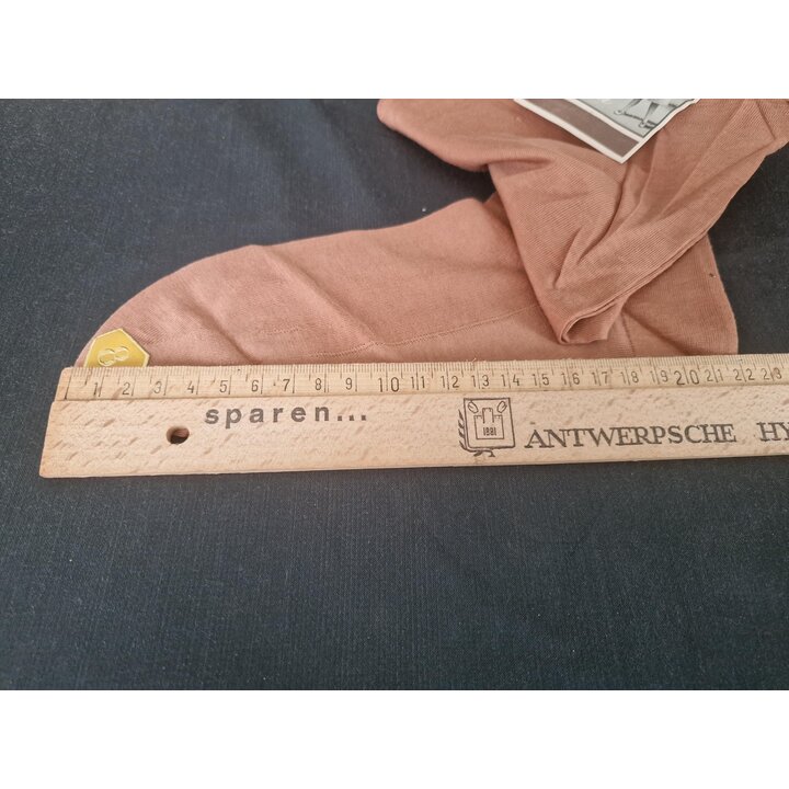 Meias Vintage Algodao Medias Froya Anos 50 Castanho Com Caixa Original Tamanho 8.5