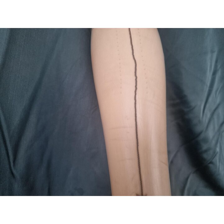 Vintage Jaren 50 Sea Breeze Nylon Kousen, DuPont 51 Gauge 15 Denier Grijs Met Naad, Lingerie Oude Voorraad NOS