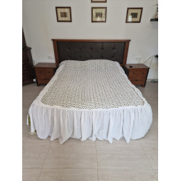 Colcha de Renda de Algodão Vintage - Anos 1950