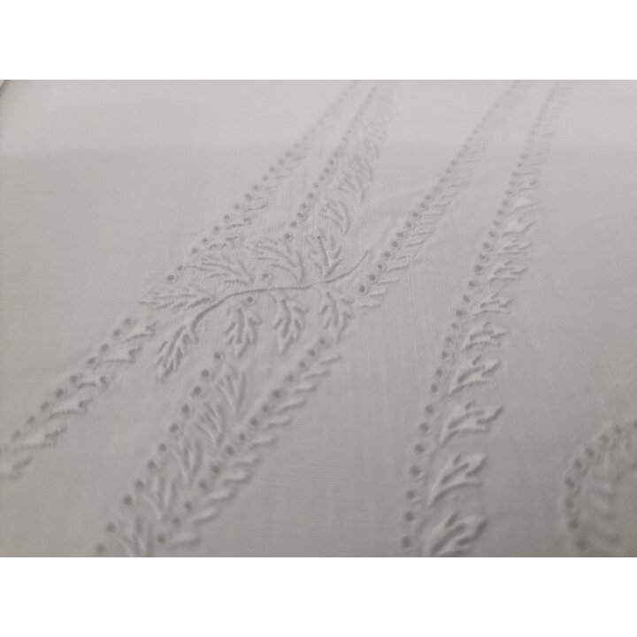 Vintage Fine Linen Bedding Set, Hand Embroidered Monogram Sheet 180x240 cm, Lace Pillowcase 45x100 cm, 1st Half 20th Century Tro