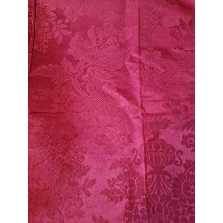 Colcha de Seda Natural Damasquinada Italiana s. XX