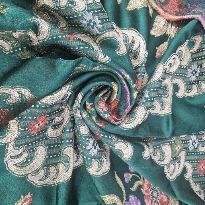 Valencianische Jacquard Seidenmischung Stoffstücke für Handwerk