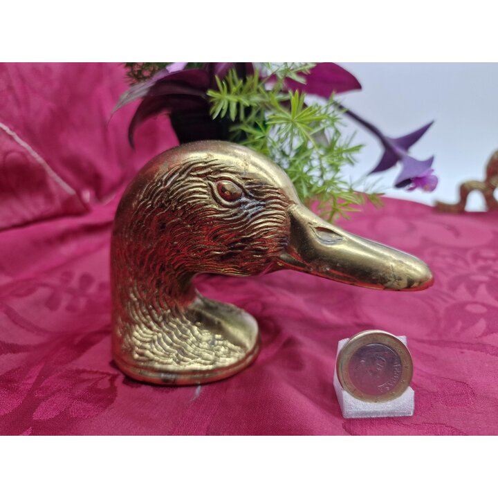 Mosiężny Otwieracz Do Butelek Głowa Kaczki Vintage Przyciski Do Papieru Mosiądz Kaczka Kaczor Dekoracja Biurka Barware