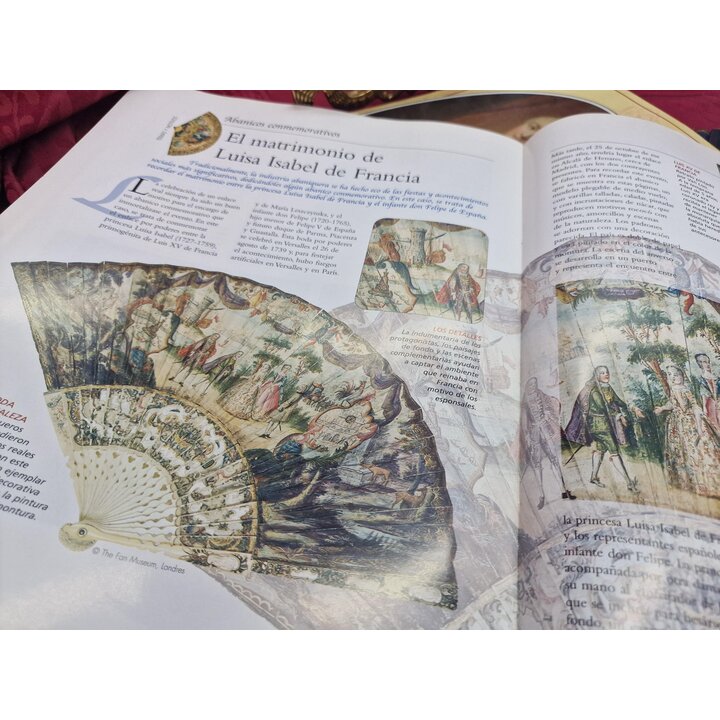 Faecher Katharina die Grosse Planeta DeAgostini Nr 34, Dunkelblau Gold Holzfaecher mit Heft