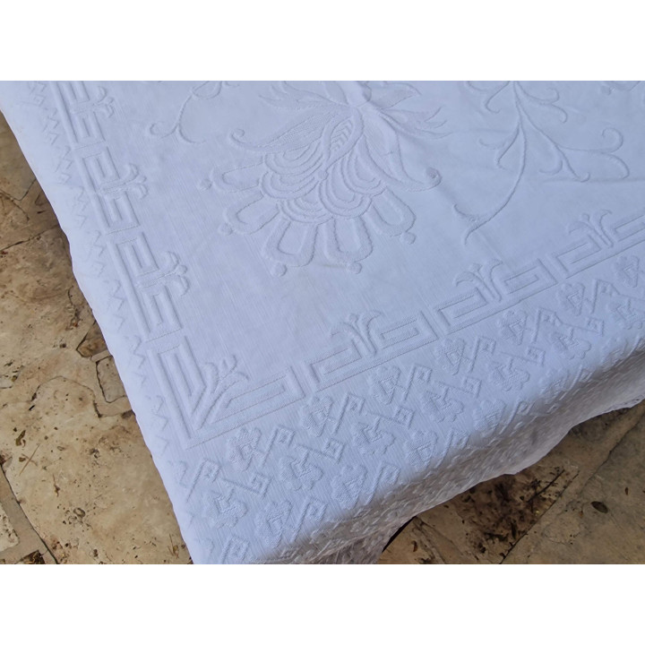 Antieke Katoenen Jacquard Sprei 1900-1909