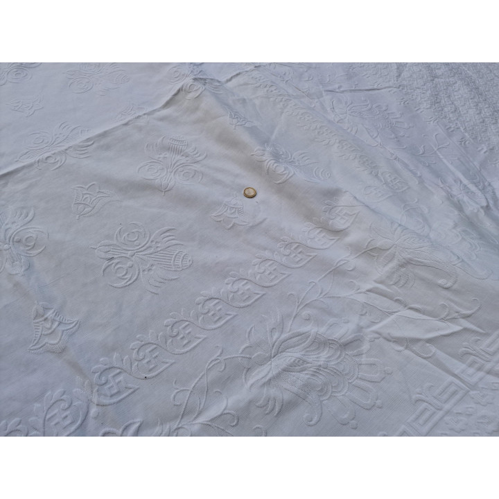 Copriletto Antico in Cotone Jacquard 1900-1909