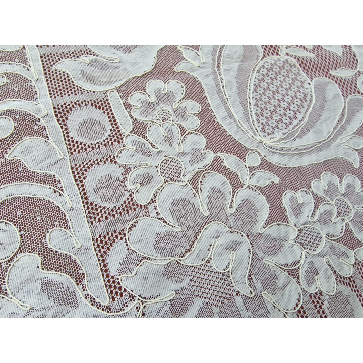 Vintage Spitzen-Tagesdecke 1960er, 280x240 cm