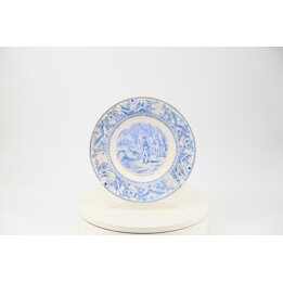 Antique Société Céramique Maastricht Plate, "Napoleon in Egypt", Dutch Earthenware, c.1920, 23cm