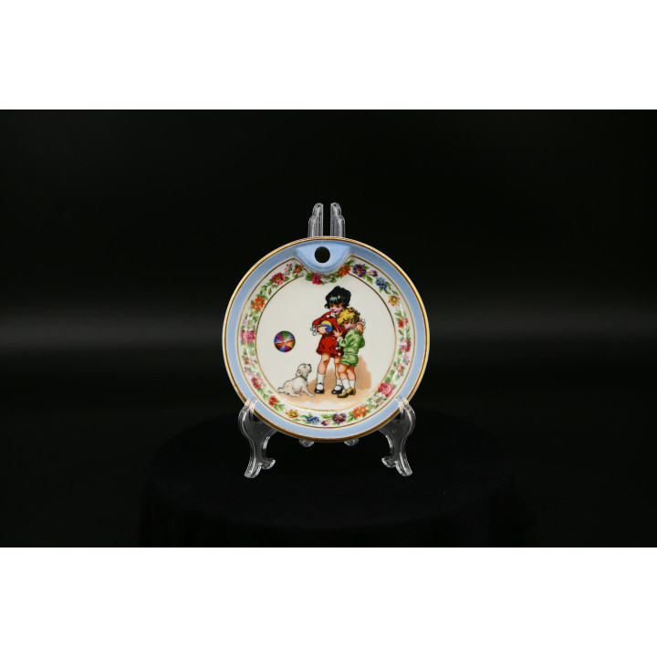Assiette Chauffante en Porcelaine de Limoges Ribes - Années 70