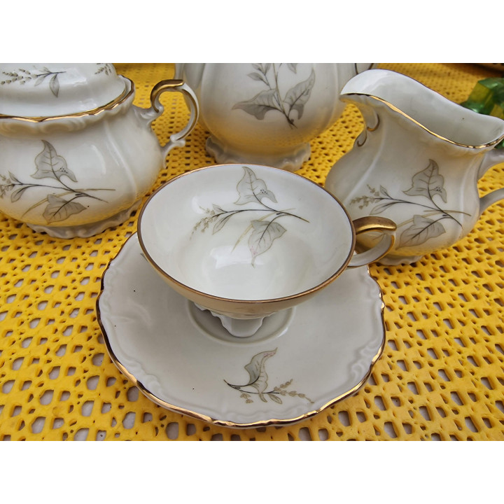 Service à Café Vintage Edelstein Bavaria - Porcelaine 1970