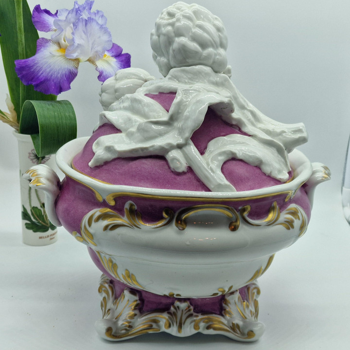 Grote Hispania Valencia porseleinen soepterrine, ca. 1950
