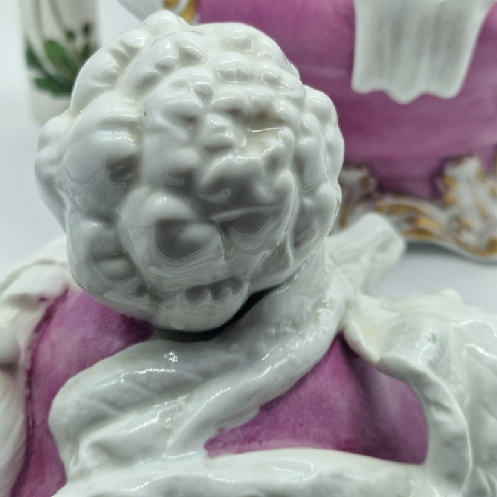 Duża waza z porcelany Hispania Valencia, ok. 1950