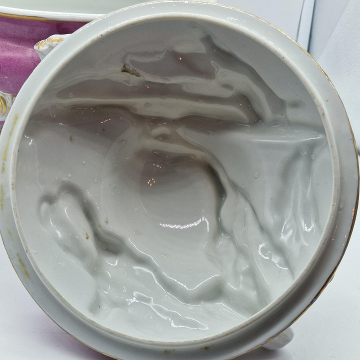 Grande soupière en porcelaine Hispania Valencia, v. 1950